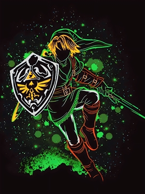 Link of Zelda - Neon