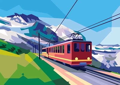 Switzerland Train Landscape