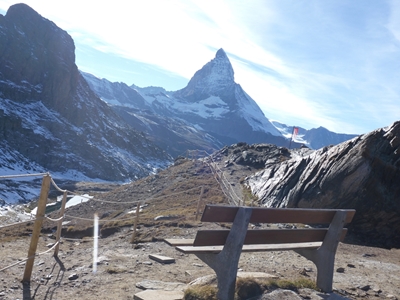 Aussichtsbank Matterhorn!