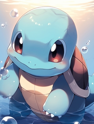 Squirtle - LIMITED EDITION posters & prints by Markus Utas - Printler