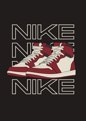 Nike Air Jordan červená