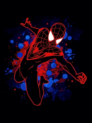Morales Spiderman - Neón