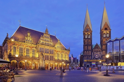 Bremen por la noche