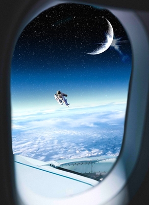 Widok z kosmosu z samolotu