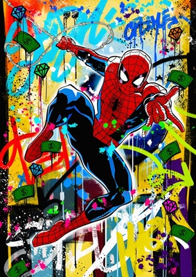 Lerret Pop Art Spiderman