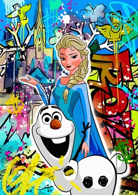 Princesa Disney Lienzo arte pop
