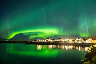 L'aurora boreale ad Averøy