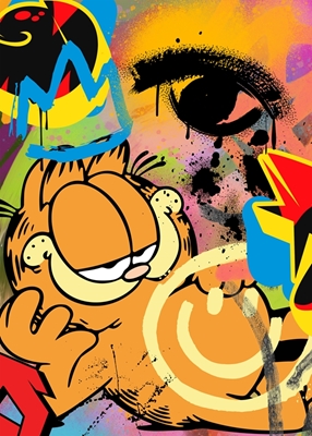 Garfield pouliční umění