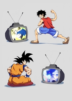 Luffy Goku fjernsyn