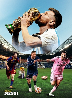 Lionel Messi Úžasný Potrait