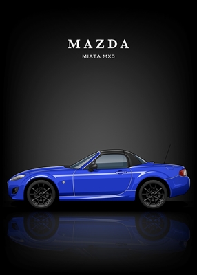 Mazda MX5 Miata modrá