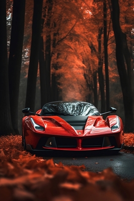 Röd Ferrari F150 LaFerrari bil