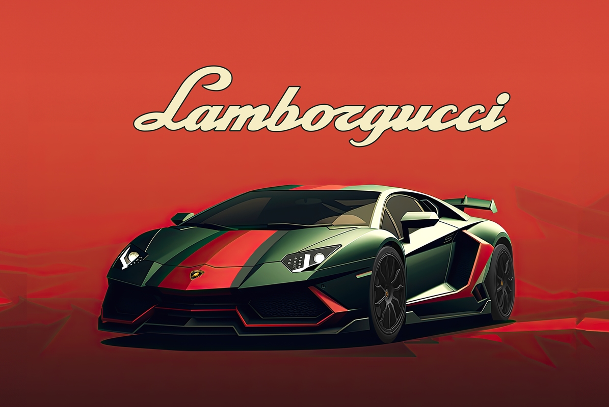 Lamborghini Aventador - GUCCI plakaty & art prints autorstwa Remigius ...