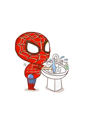 Funny Spiderman Bathroom