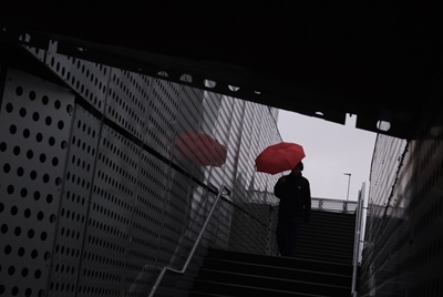 Regenschirm Mann