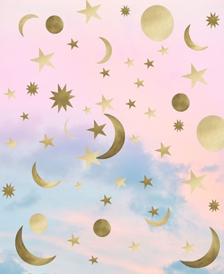 Pastell Starry Sky Moon Dream 1