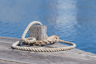 A rope on a pier