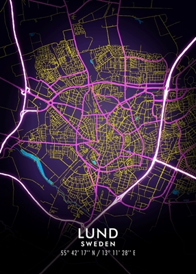 Mappa cyberpunk di Lund
