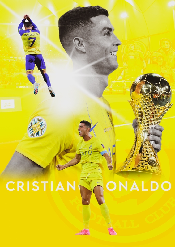 Cristiano Ronaldo Al Nassr Posters And Prints By Atonio Printler 3901