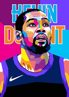 Kevin Durant in WPAP-stijl
