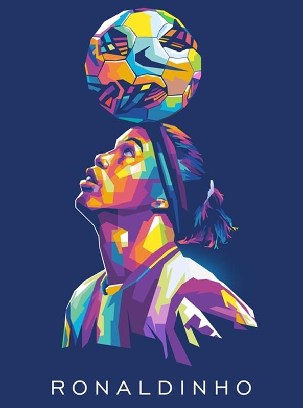 Ronaldinho posters & prints by domini rocky - Printler