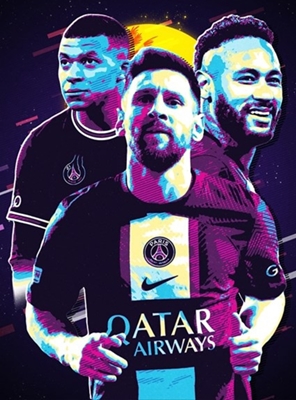 Messi X Neymar X Mbappe Posters & Prints By Domini Rocky - Printler