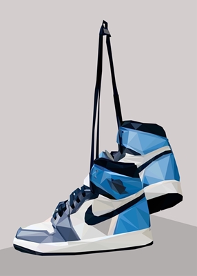 Sneakers bianche Blu