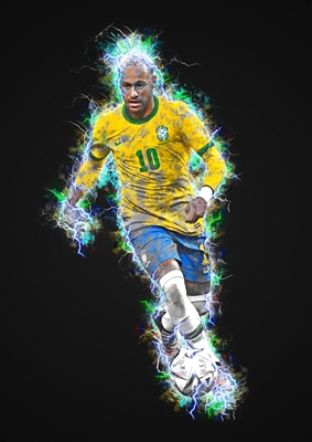 Neymar Jr. Brazilian Art Print by Atonio | Buy Now