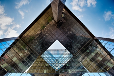 Glass building in Abstract
