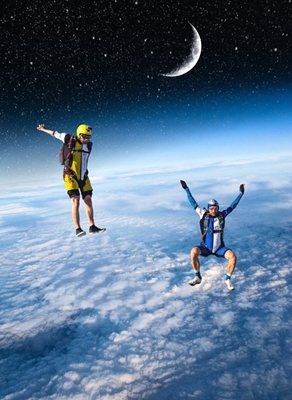 skydiving from space