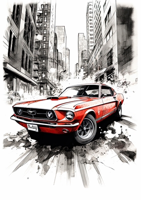 Ford Mustang NY Stad