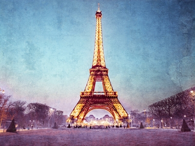 Colourful Eiffel Tower