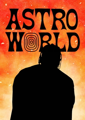 Astro Världen silhuett