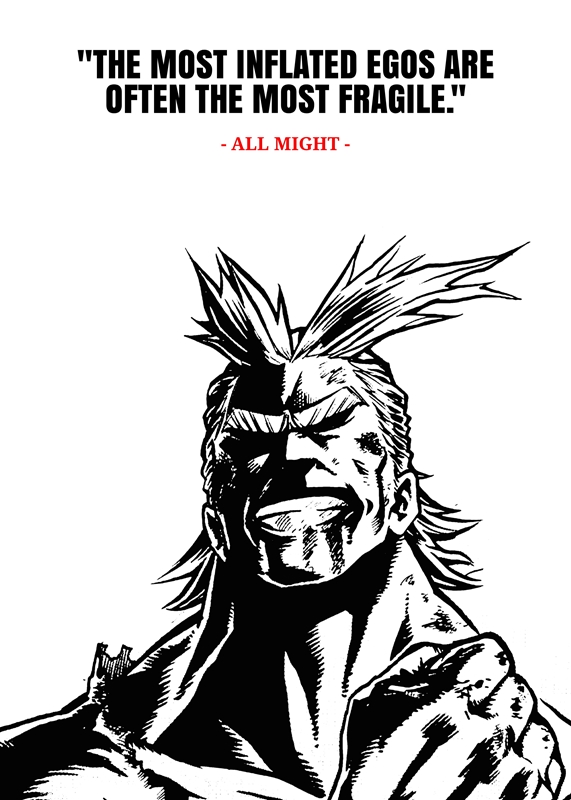 All Might Black And White