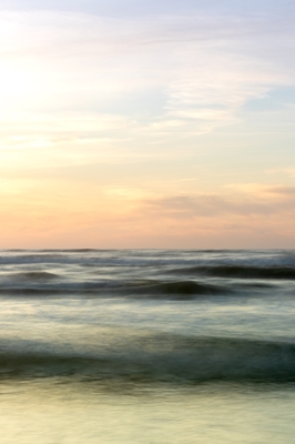 Zonsopgang, Zee met golven