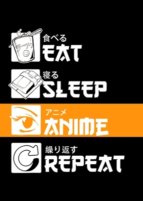 EAT, SLEEP, ANIME, REPEAT