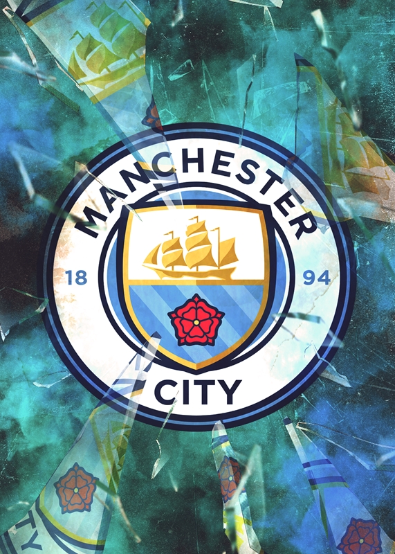 Manchester City Potrait posters & prints by RainOver - Printler