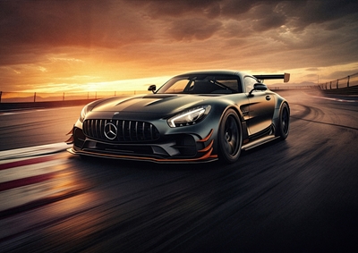 Mercedes AMG GT Sunset Race