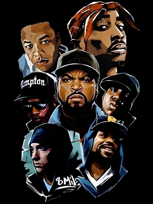 HIP HOP LEGENDS Posters & Prints By Jon Klebes - Printler