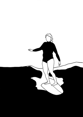 Surf femminile / Surfista femminile