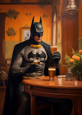 Arte de la cerveza de Batman