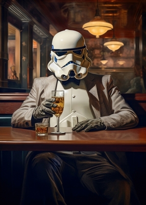 Stormtrooper at the Bar Art