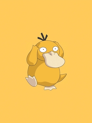 psyduck pokemon game anime posters & prints by rinda ratuliu - Printler