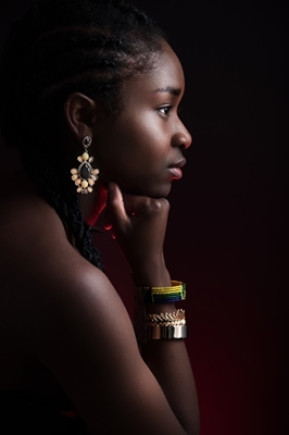 Ung afrikansk kvinde