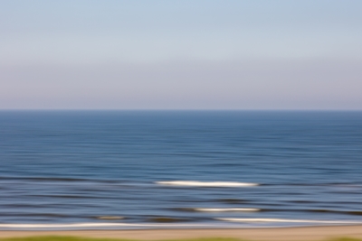 Waves on the beach, blue sea