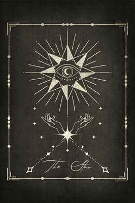 La carta del tarot de la estrella negra
