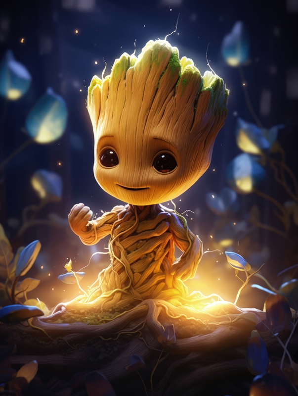 Baby Groot posters & prints by Markus Utas - Printler