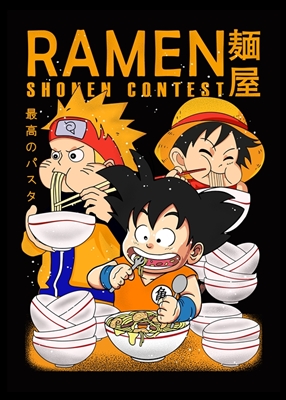 Ramen Anime Collage