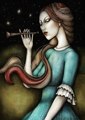 The girl with the flute