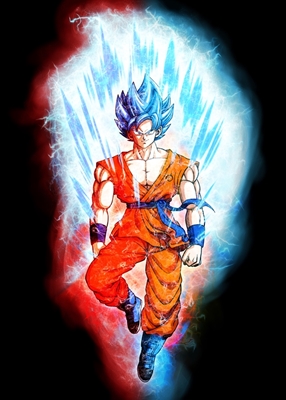 Lumière bleue de Goku